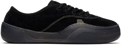 Erl Black Corduroy Coupe Sneakers