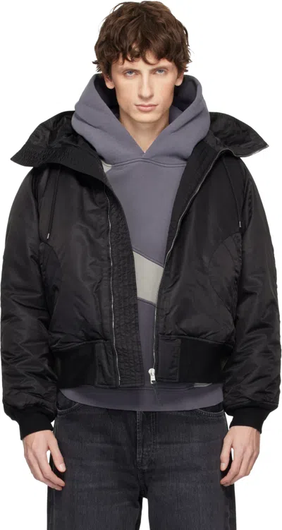 Erl Black Flight Bomber Jacket