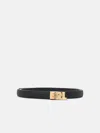 Erl Black Leather Belt In Black