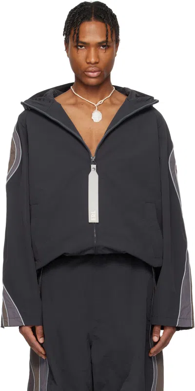 ERL BLACK UFO WINDBREAKER JACKET