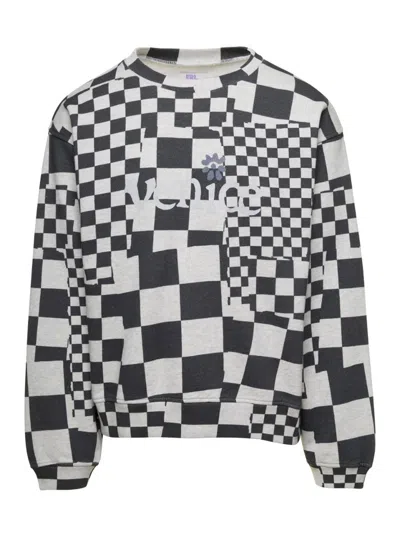 ERL BLACKWHITE CHECKED SWEATSHIRT