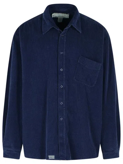 ERL ERL BLUE COTTON SHIRT