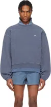 Erl Crewneck Sweatshirt In Blue