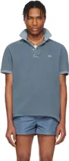 Erl Polo Con Colletto Classico E Logo Lettering Sul Fronte In Blue