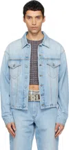 Erl Flap-pocket Denim Jacket In Blue