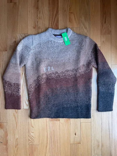 Pre-owned Erl Bowy Sweater In Brown