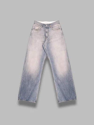 Erl Breakwater Wash Denim Jeans In Gray