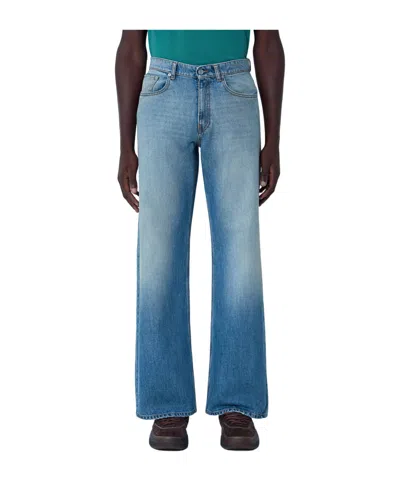 Erl Breakwater Wash Jeans In Blue