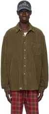 ERL BROWN CORDUROY SHIRT