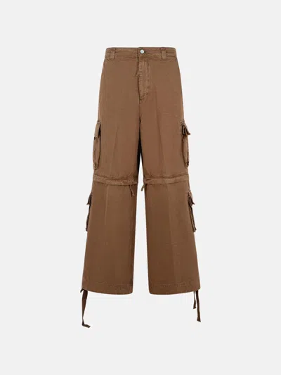 Erl Kids' Brown Cotton Trousers