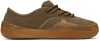 Erl Brown Coupe Sneakers In Brown 2