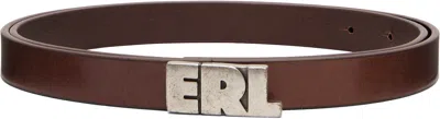 Erl Brown '' Skinny Leather Belt
