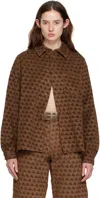 Erl Brown Printed Shirt In 1 Brown