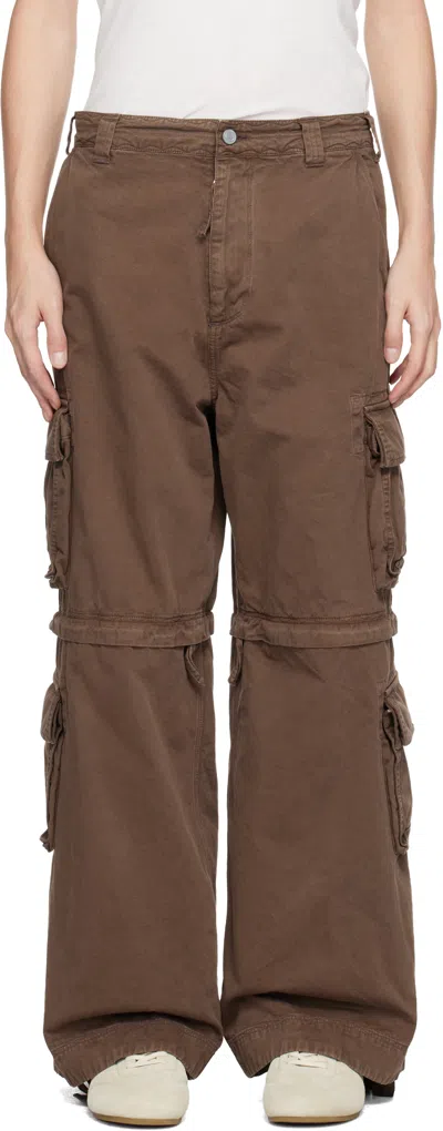Erl Brown Zip-off Cargo Pants
