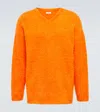 Erl Brushed Sweater In Bright Orange