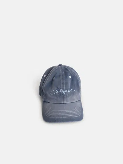 Erl 'california' Blue Cotton Cap