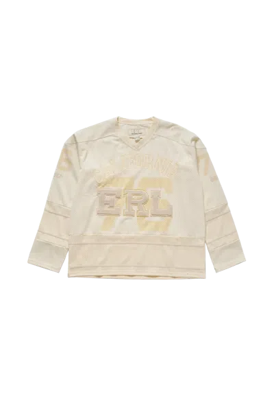 Erl California Hockey Jersey Knit Off White