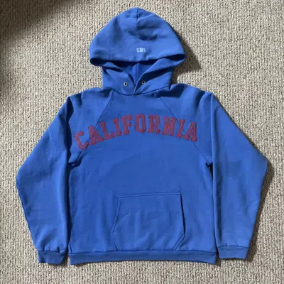 Pre-owned Erl California Hoodie In Blue