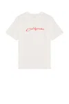 Erl Printed Cotton Jersey T-shirt In White