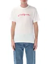 Erl Printed Cotton Jersey T-shirt In White