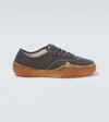 Erl Round Toe Low-top Sneakers In Black
