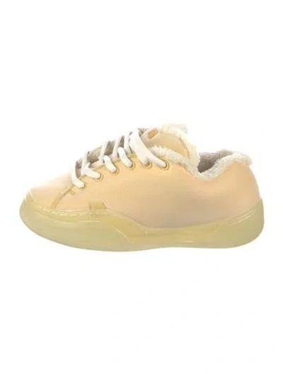Pre-owned Erl Canvas Sneakers In Neutrals/yellow