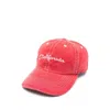 Erl Logo-embroidered Cap In Red