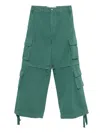 Erl Cargo Straight-leg Trousers In Gray