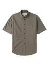 Erl Checked Cotton Shirt In Gray