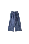Erl Check Pleated Tailored Pants Navy