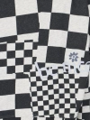 Erl Checked Crew-neck Sweatshirt With Rib Hem In White