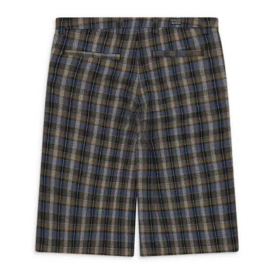 Erl Check Shorts Grey In Multi