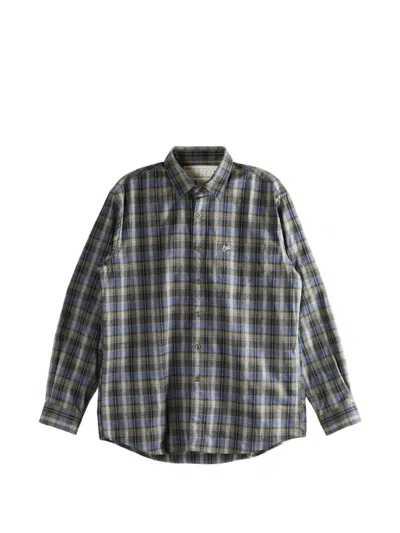 Erl Checked Button-fastening Shirt In Multi