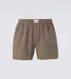 Erl Gingham Boxers In Brown