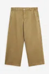 Erl Chino Pants Woven Pants In Brown