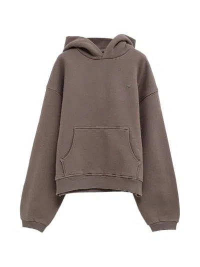 Erl Classic Cotton Sweater In Grey