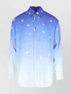 Erl Collared Shirt With Long Sleeves And Gradient Star Pattern