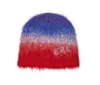 Erl Combination Mohair Beanie In Multicolor