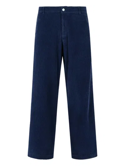 ERL CORDUROY BUTTON-FASTENING TROUSERS