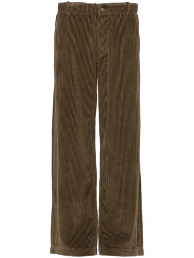 Erl Corduroy Pants In Green