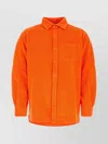 Erl Corduroy Shirt Buttoned Cuffs In Orange