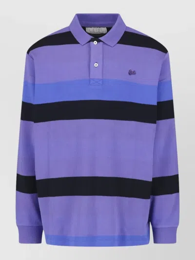 Erl Cotton Crewneck Sweatshirt In Blue