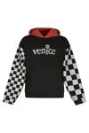 Erl Venice Checker Sleeve Hoodie In Multi