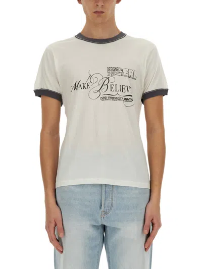 Erl Cotton T-shirt In White