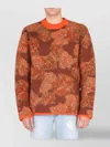 Erl Crew Neck Camouflage Pattern Sweater