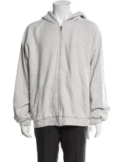Pre-owned Erl Crew Neck Long Sleeve Hoodie In Gray