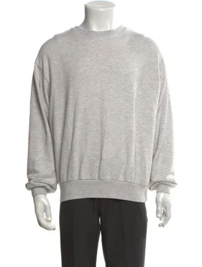 Pre-owned Erl Crew Neck Long Sleeve Sweatshirt In Grey