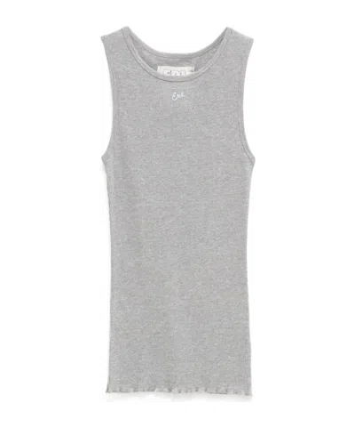 Erl Crew Neck Vest In Gray