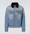 Erl Gender Inclusive Breakwater Wash Denim Jacket In Blue