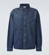 Erl Hemdjacke Aus Denim In Blue